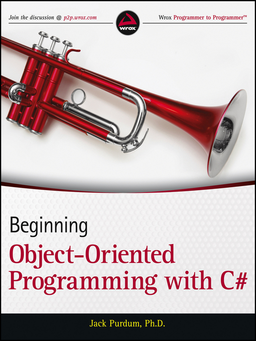 Title details for Beginning Object-Oriented Programming with C# by Jack Purdum - Available